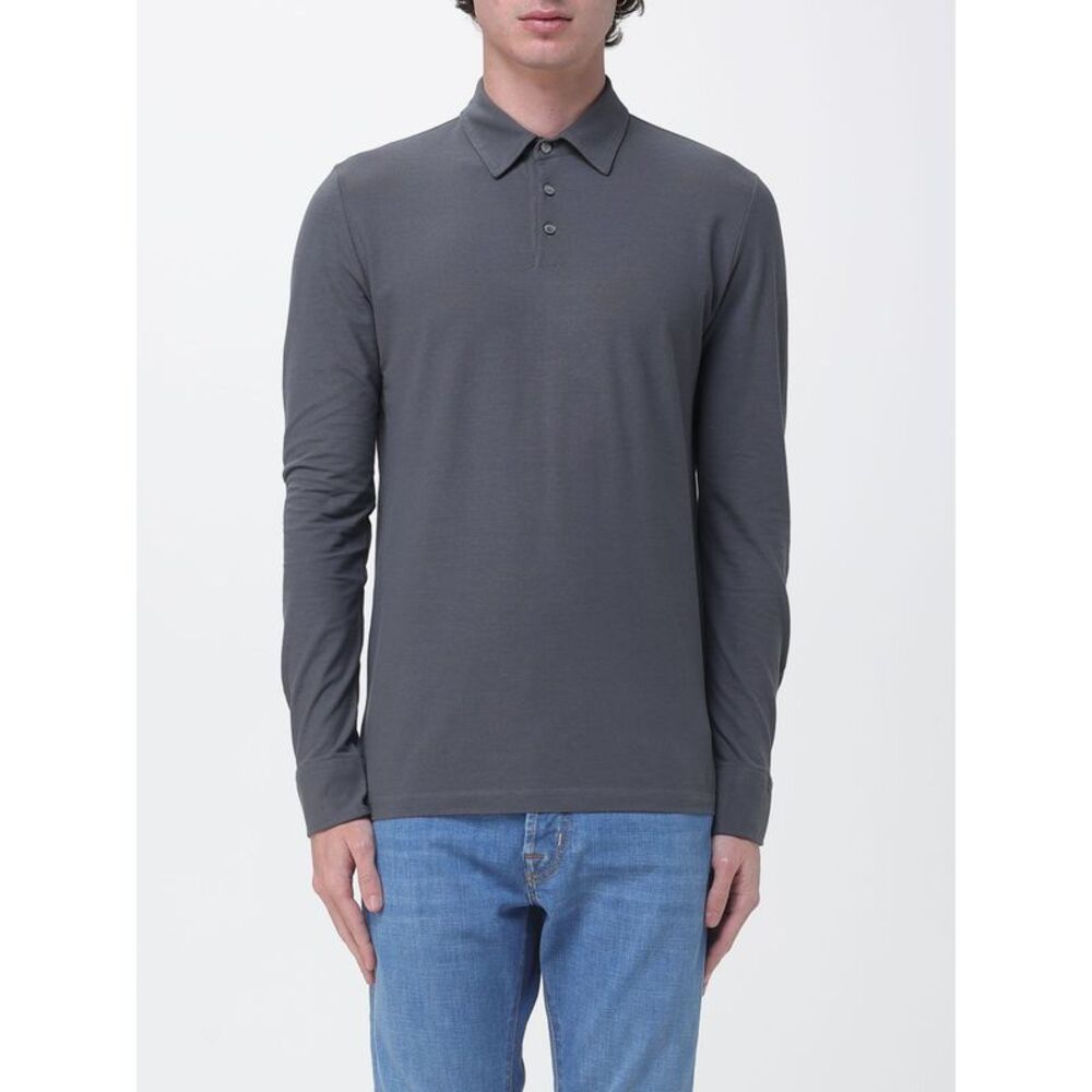 Zanone Men Zanone Cotton Polo Shirt